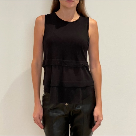 Michael Kors Black Layered Tank Top PS - Picture 2 of 6